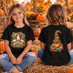 Kids Spooky but Make it Cute Front and Back Graphics TheCraftNook