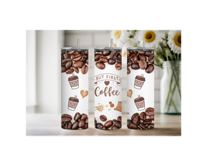 Brew‑tiful Day 20 oz Coffee Tumbler. Stainless-Steel Tumblers. Multiple Sizes and Images Available. TheCraftNook