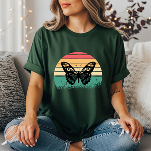 Retro Butterfly Graphic Tee TheCraftNook