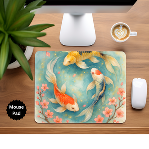 Koi Fish Mouse Pad TheCraftNook