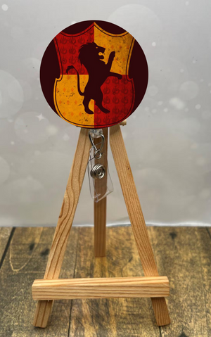 Lion House Pride badge pulls. Multiple Images available. Add beads or shimmer glitter options. TheCraftNook
