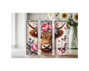 20 oz Highland Cutie Country Stainless Steel Tumbler. Multiple Images Available. TheCraftNook