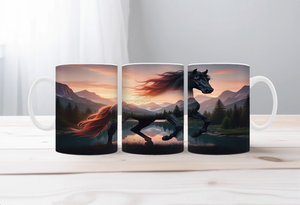 Horse Image Coffee Mugs Grace in Motion TheCraftNook