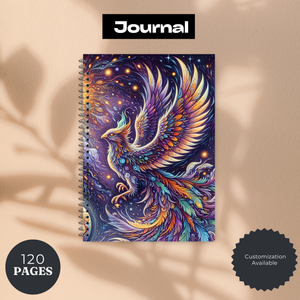Phoenix Journal - 120 Page Lined Notebook for Writing & Planning TheCraftNook