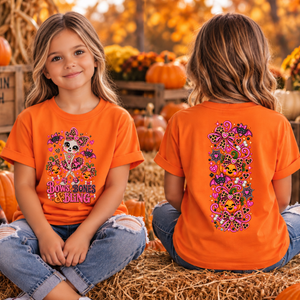 Kids Bows Bones Bling Front and Back Graphics TheCraftNook