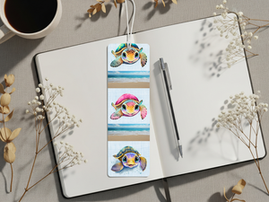 Aluminum Metal Bookmarks, Sea Turtle Images Bring a splash of the sea to every page TheCraftNook