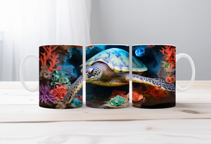 Shell‑O Sunshine Sea Turtle Mugs TheCraftNook