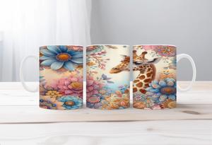 Tall Sips Giraffe Coffee Mugs, two size options. TheCraftNook
