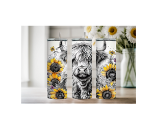 20 oz Highland Cutie Country Stainless Steel Tumbler. Multiple Images Available. TheCraftNook