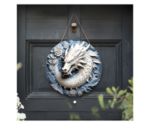Enter the Dragon’s Lair Welcome Sign TheCraftNook