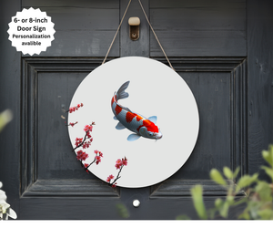 Koi Fish Door Signs TheCraftNook
