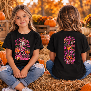 Kids Bows Bones Bling Front and Back Graphics TheCraftNook