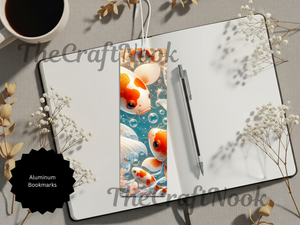 Koi Fish Bookmarks – Handcrafted Metal Bookmarks with Beads & Glitter TheCraftNook
