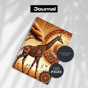 Tall & Kind Giraffe Writing Journal TheCraftNook