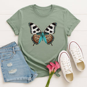 Leopard Wing Butterfly Tee TheCraftNook