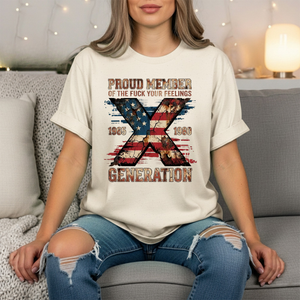 Gen X Graphic Tee | Funny Generation X Shirt TheCraftNook