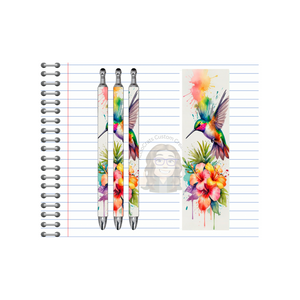Refillable Pens, Hummingbird Images. Let your writing bloom. 🌸✨multiple options and Images available TheCraftNook
