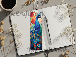 Aluminum Metal Bookmarks, Peacock Images, A little luxury for every chapter TheCraftNook