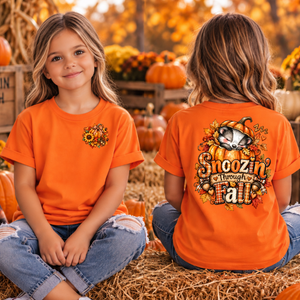 Snoozin Through Fall Pocket and back graphics TheCraftNook