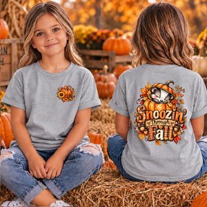 Snoozin Through Fall Pocket and back graphics TheCraftNook
