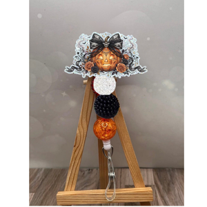 Fancy Jack-O-Lantern Badge Pull TheCraftNook