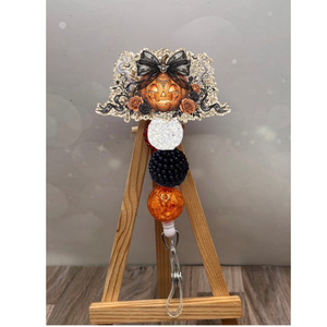 Fancy Jack-O-Lantern Badge Pull TheCraftNook