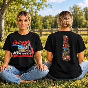 Going to OK T-shirt Front and back graphics TheCraftNook