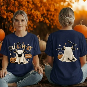 Bullsheet Halloween Faux Crochet T-Shirt – Front & Back Graphics TheCraftNook
