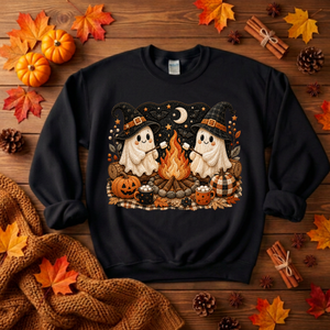 Camp Ghost Halloween Sweatshirt TheCraftNook
