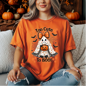 Too Cute To Boo Tee – Halloween Graphic T-Shirt TheCraftNook