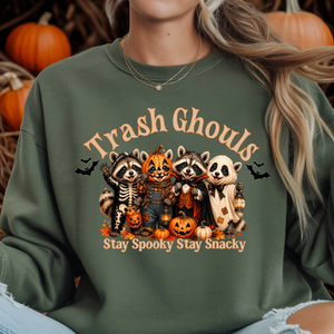 Trash Ghouls Sweatshirt – Funny Halloween Graphic Crewneck TheCraftNook
