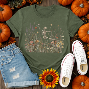 Dancing Through Decay T-Shirt – Whimsical Halloween Graphic T-Shirt TheCraftNook