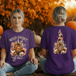 Wild Sweet Fall T-Shirt | Front & Back Halloween Graphics TheCraftNook