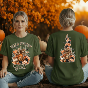 Wild Sweet Fall T-Shirt | Front & Back Halloween Graphics TheCraftNook
