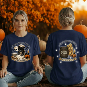 Spooky Biscuits T-Shirt — Front & Back Graphics TheCraftNook