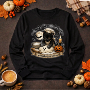 Spooky Biscuits Long Sleeve Tee TheCraftNook