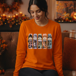 Halloween Shops Long Sleeve Tee TheCraftNook