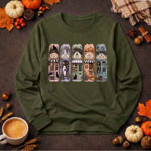 Halloween Shops Long Sleeve Tee TheCraftNook