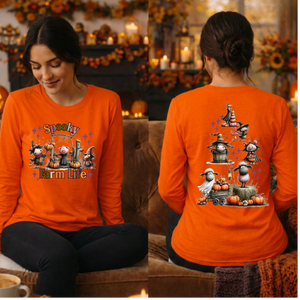 Spooky Farm Life Long Sleeve Tee | Front & Back Graphics TheCraftNook