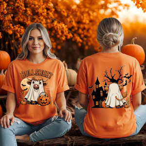 BullSheet Tee – Front & Back Halloween Graphic T-Shirt TheCraftNook
