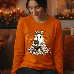 Printed Ghost Long Sleeve Tee TheCraftNook