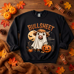 BullSheet Halloween Graphic Sweatshirt TheCraftNook