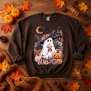Boo-tiful Harvest Night Sweatshirt | Halloween Graphic Crewneck TheCraftNook
