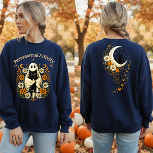 Purranormal Activity Long Sleeve Tee – Full Front & Back Graphic TheCraftNook