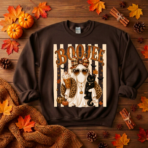 Boojee Ghost Cat Sweatshirt TheCraftNook