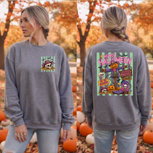 Howdy Halloween Sweatshirt – Pocket & Back Graphic TheCraftNook