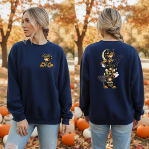 Highland Halloween Sweatshirt – Pocket & Full Back Graphics TheCraftNook