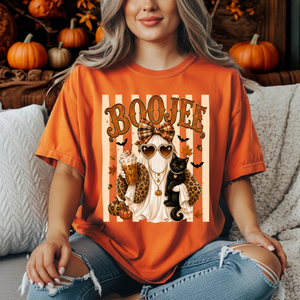 Boojee Ghost Cat T-Shirt – Halloween Cottagecore Graphic T-Shirt TheCraftNook