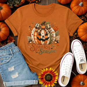 Cozy Spooky Season Tee – Halloween Graphic T-Shirt TheCraftNook