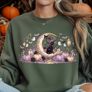 Moonlit Mischief Crew Sweatshirt TheCraftNook